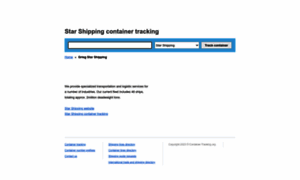 Starsshipping.container-tracking.org thumbnail