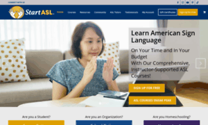 Start-american-sign-language.com thumbnail