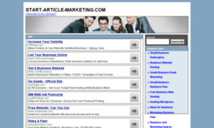 Start-article-marketing.com thumbnail