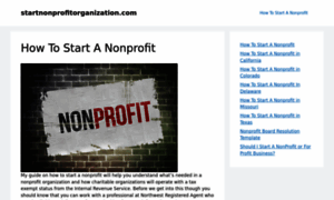 Startnonprofitorganization.com thumbnail