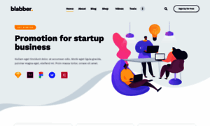 Startup-landing.blabber.ancorathemes.com thumbnail