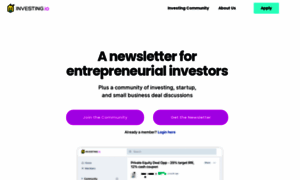 Startup.investing.io thumbnail