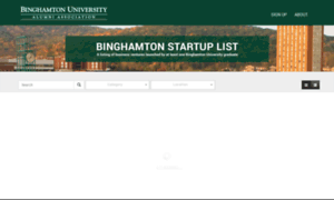 Startuplist.binghamton.edu thumbnail