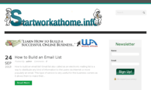 Startworkathome.info thumbnail