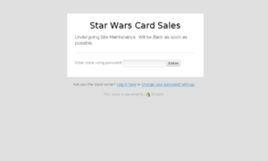 Starwarscardsales.com thumbnail