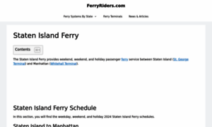 Statenislandferryschedule.com thumbnail