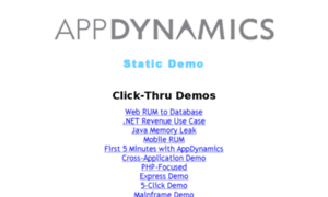 Staticdemo.appdynamics.com thumbnail