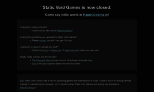 Staticvoidgames.com thumbnail