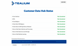 Status.tealium.com thumbnail