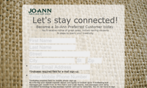 Stayconnected.joann-mail.com thumbnail