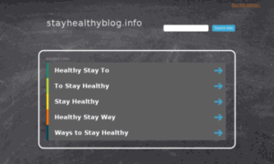 Stayhealthyblog.info thumbnail