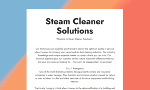 Steamcleanersolutions.com thumbnail