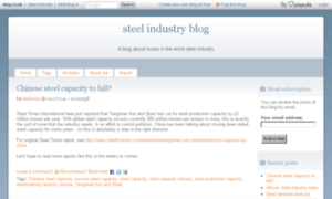 Steel-industry.blog.co.uk thumbnail