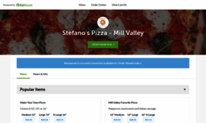 Stefanospizzamillvalley.com thumbnail