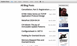 Stephencleary.com thumbnail