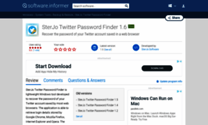 Sterjo-twitter-password-finder.software.informer.com thumbnail