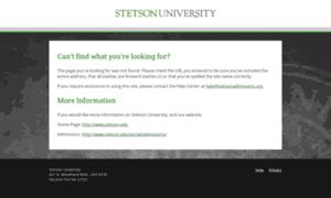 Stetsonadmissions.org thumbnail