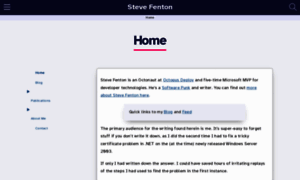 Stevefenton.co.uk thumbnail