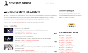 Stevejobsarchive.net thumbnail