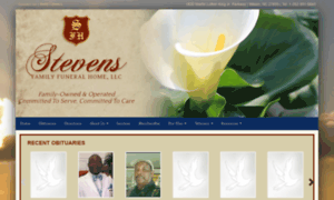 Stevensfamilyfuneralhome.com thumbnail