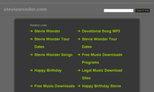 Steviewonder.com thumbnail
