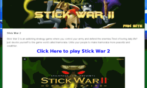 Stickwar2.org thumbnail