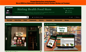 Stirlinghealthfoodstore.co.uk thumbnail