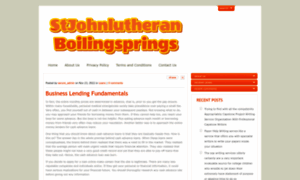 Stjohnlutheranboilingsprings.org thumbnail