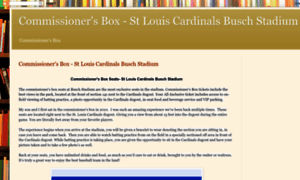 Stlouiscardinalscommissionersbox.blogspot.com thumbnail