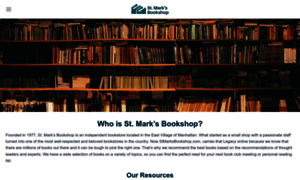 Stmarksbookshop.com thumbnail
