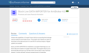 Stock-live-data-importer-for-amibroker.software.informer.com thumbnail