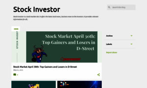 Stockinvestorfinance.blogspot.com thumbnail