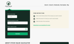 Stockvaluecalculator.com thumbnail