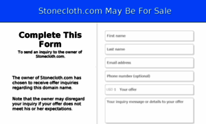 Stonecloth.com thumbnail