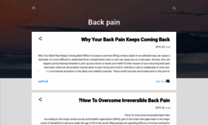 Stop-backpain.blogspot.com thumbnail