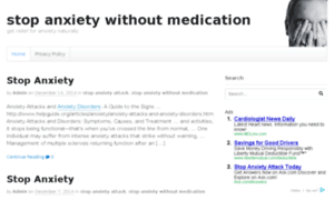Stopanxietywithoutmedication.com thumbnail