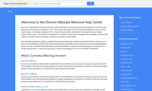 Stopchromemalware.com thumbnail