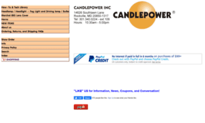 Store.candlepower.com thumbnail