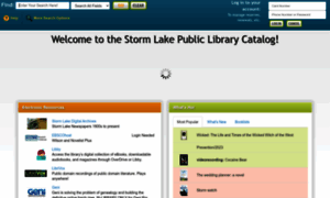 Stormlake.biblionix.com thumbnail