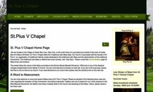 Stpiusvchapel.org thumbnail