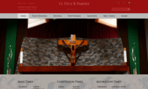 Stpiusxparish.org thumbnail