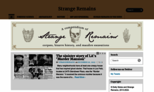 Strangeremains.com thumbnail