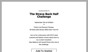 Stravabackhalfchallenge.splashthat.com thumbnail