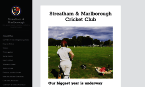 Streathammarlboroughcc.co.uk thumbnail