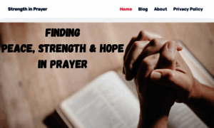 Strengthinprayer.com thumbnail