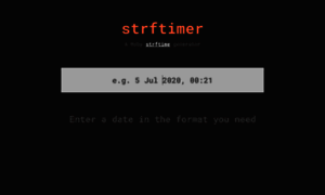 Strftimer.com thumbnail