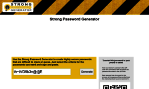 Strongpasswordgenerator.org thumbnail