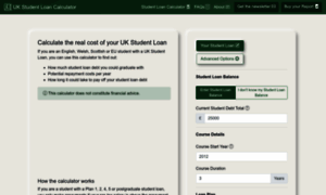 Student-loan-calculator.co.uk thumbnail