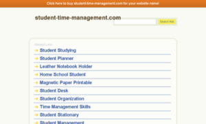 Student-time-management.com thumbnail