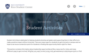 Studentactivities.rice.edu thumbnail